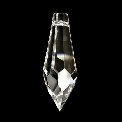 20 X 63MM CRYSTAL DROP PRECIOSA MACHINE CUT W/ 30% LEAD 