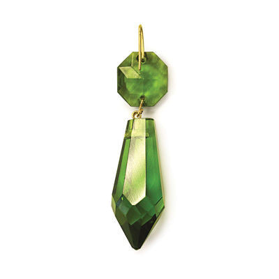 1.5 INCH H.C. OLIVINE DROP W/ 14MM OCTAGON