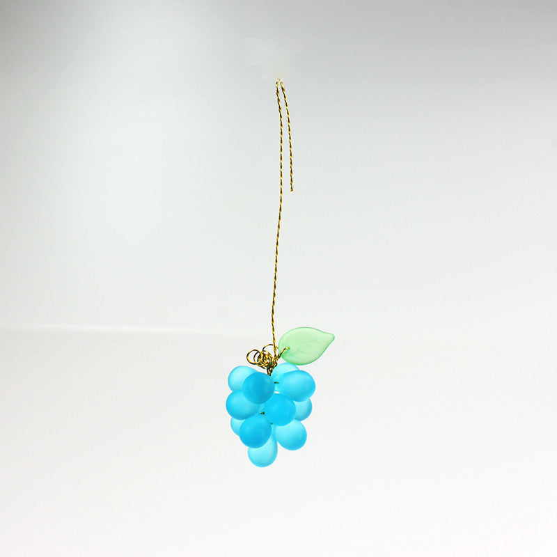 14mm 13 Czech Grape Clusters w/ One Leaf