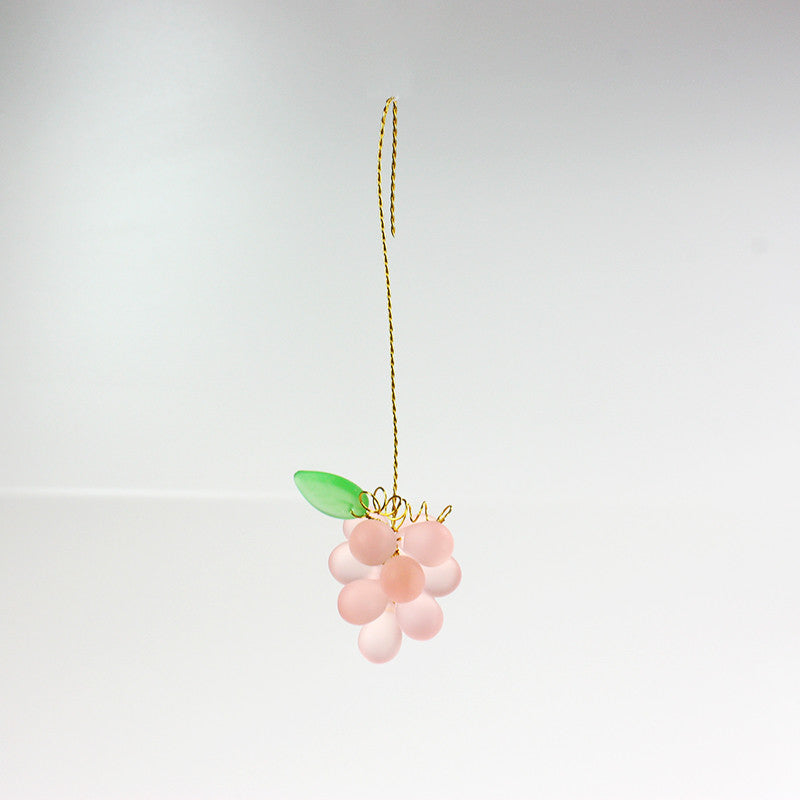 14mm Colored Czech 13-Grape Clusters w/ One Leaf