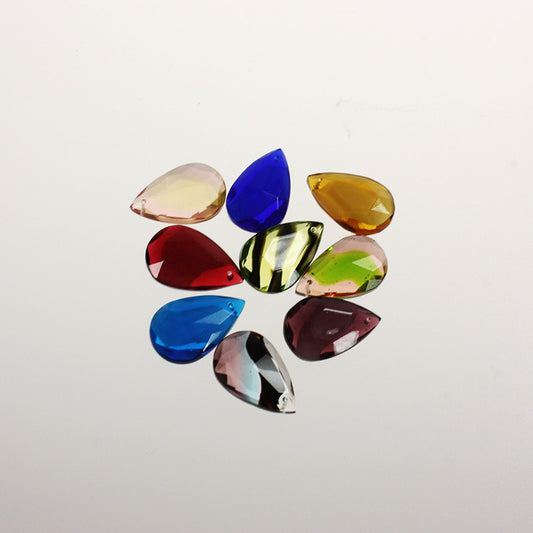 25mm 2 Tone Czech Crystal Colored Half-Cut Almond <br> Pack of 12