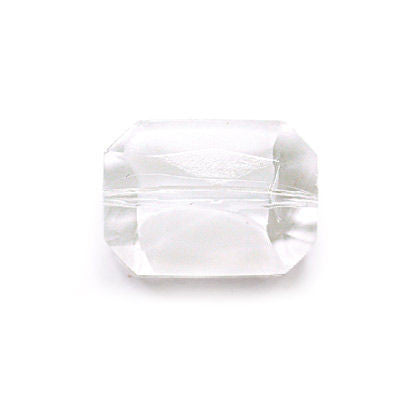 18MM 2 TONE FANCY CUT OCTAGON PENDANT W/ THRU HOLE