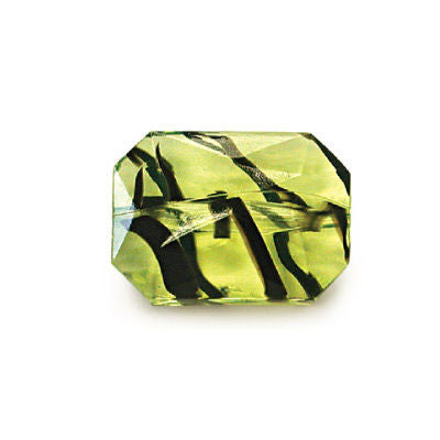 18MM 2 TONE FANCY CUT OCTAGON PENDANT W/ THRU HOLE