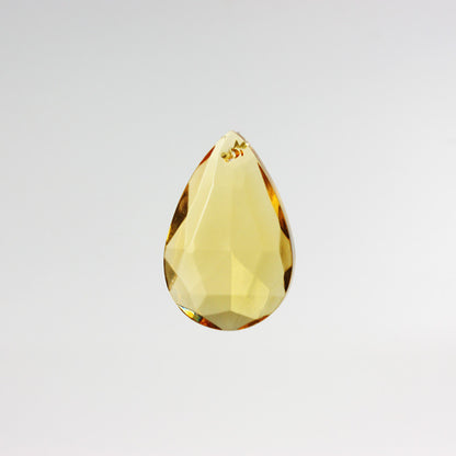 25mm Czech Crystal Colored Half Cut Almond <br> Pack of 12