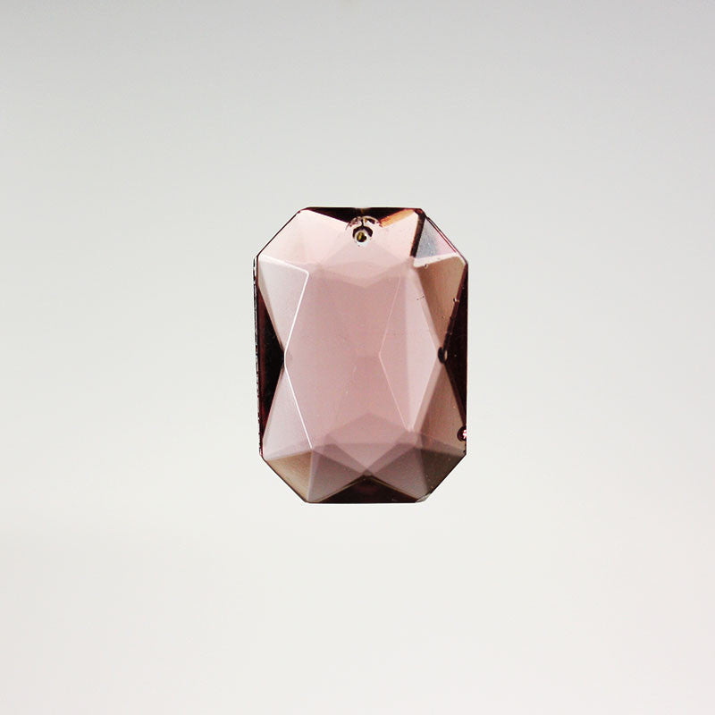 40mm Fancy Cut Octagon Rectangles w/ 1 Hole at Top<br> Pack of 12