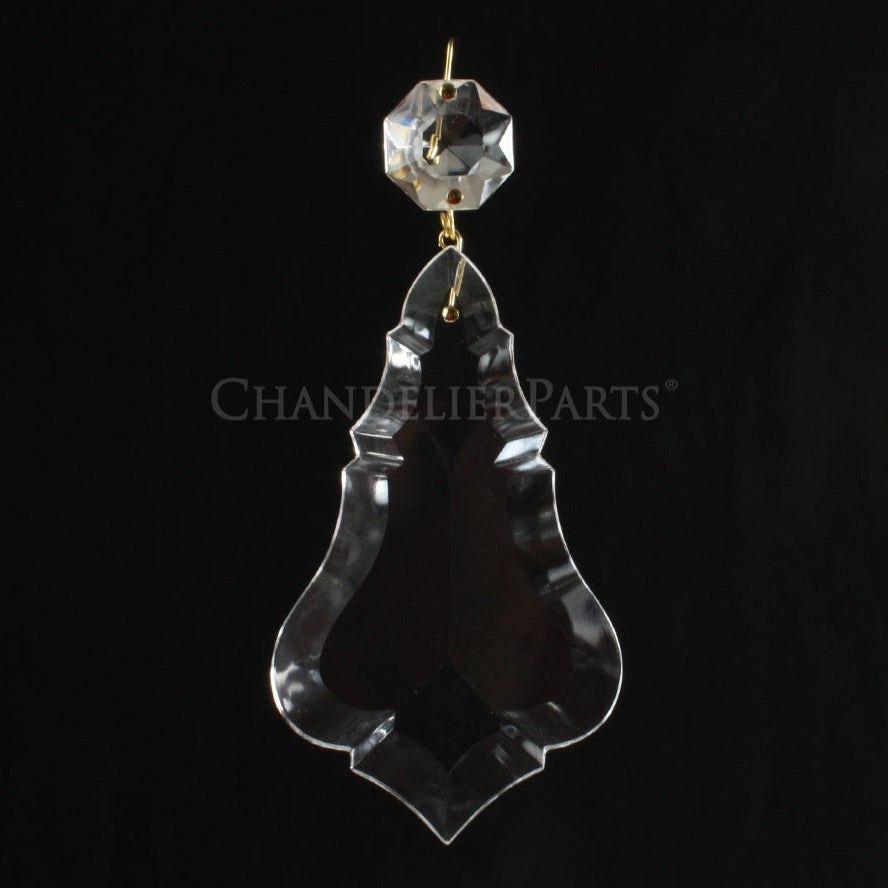 Czech Crystal Pendalogue w/ Top Bead