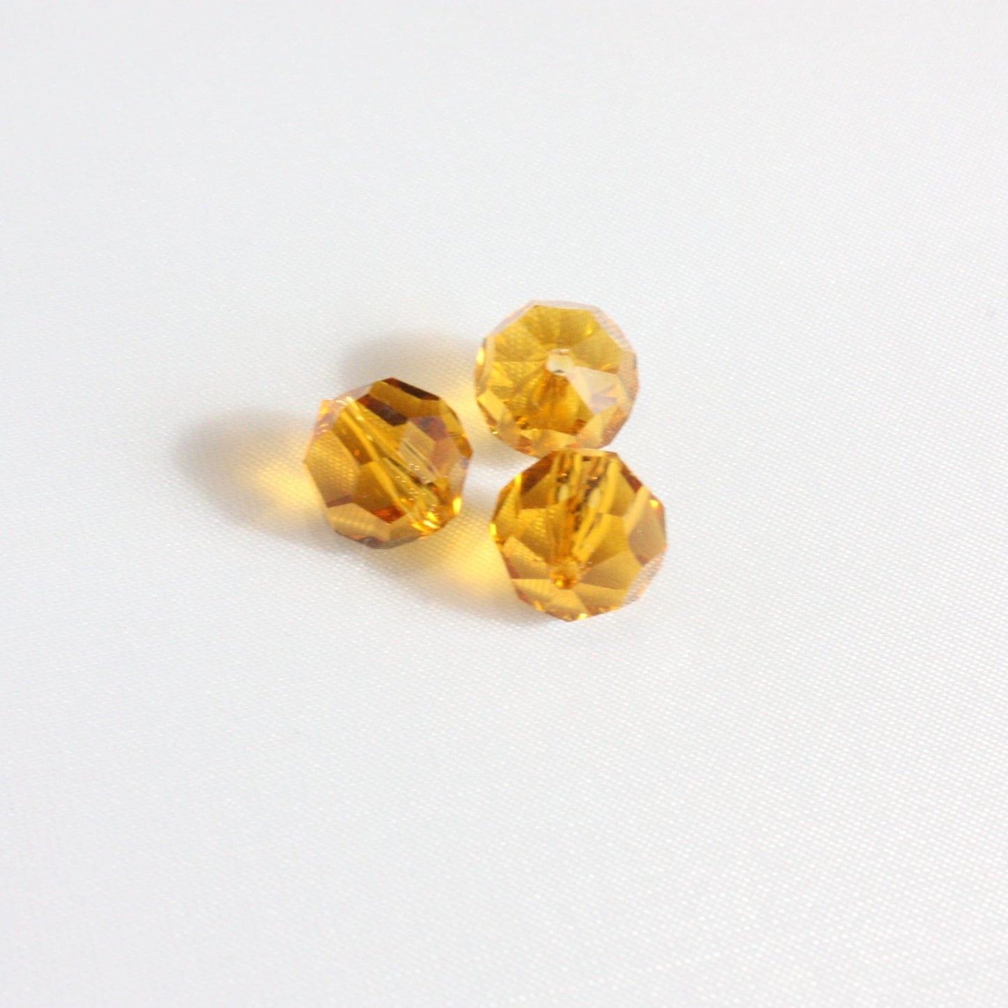 ASFOUR® Crystal<br>10mm Colored Faceted Bead w/ Thru-Hole