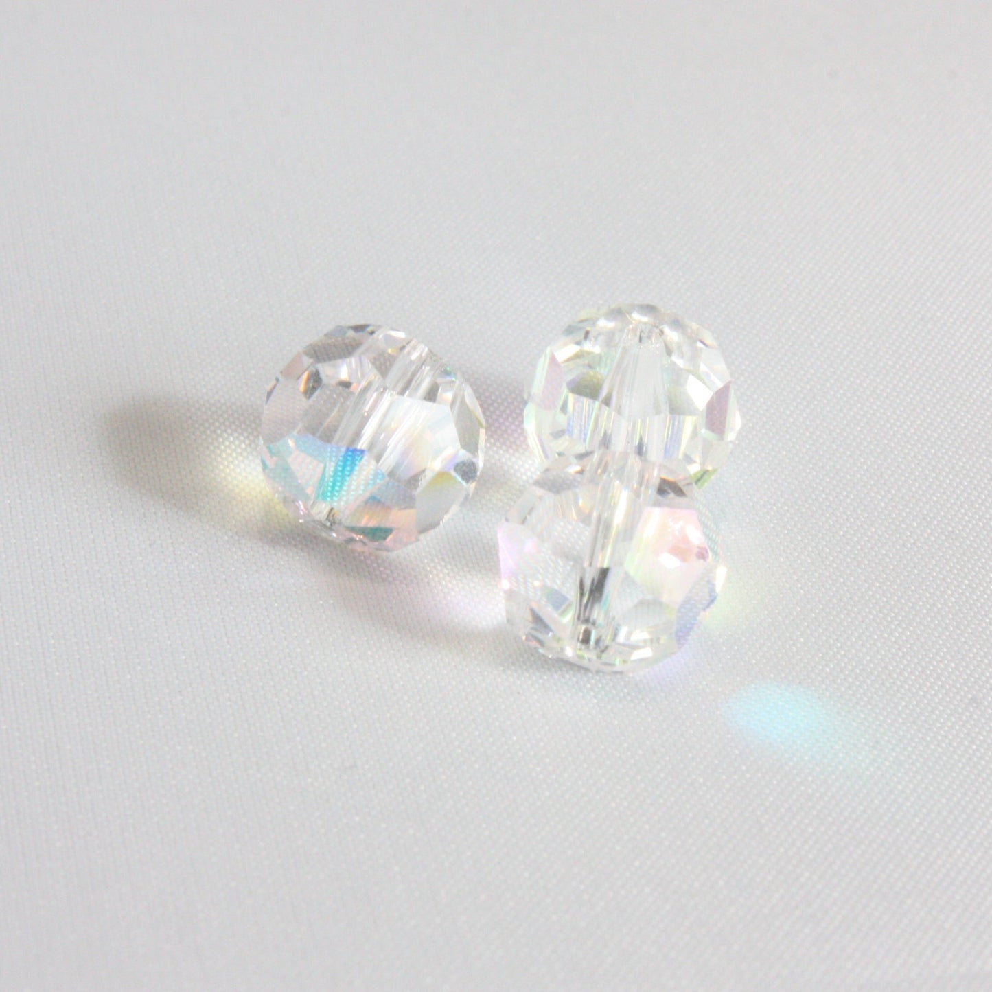 ASFOUR® Crystal<br>10mm Colored Faceted Bead w/ Thru-Hole