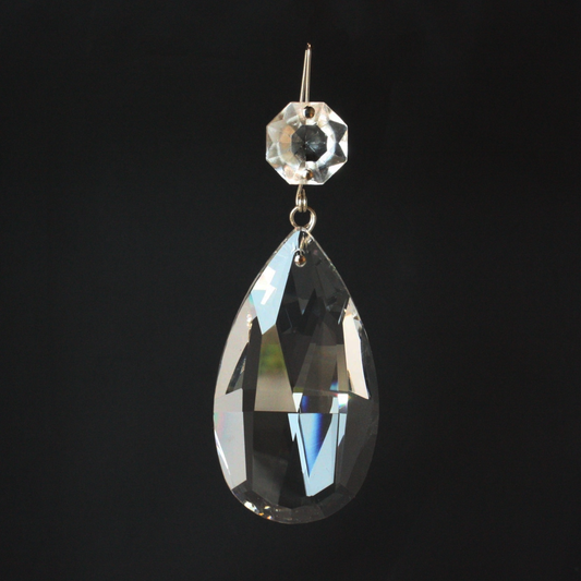 Turkish Crystal Teardrop w/ Top Bead