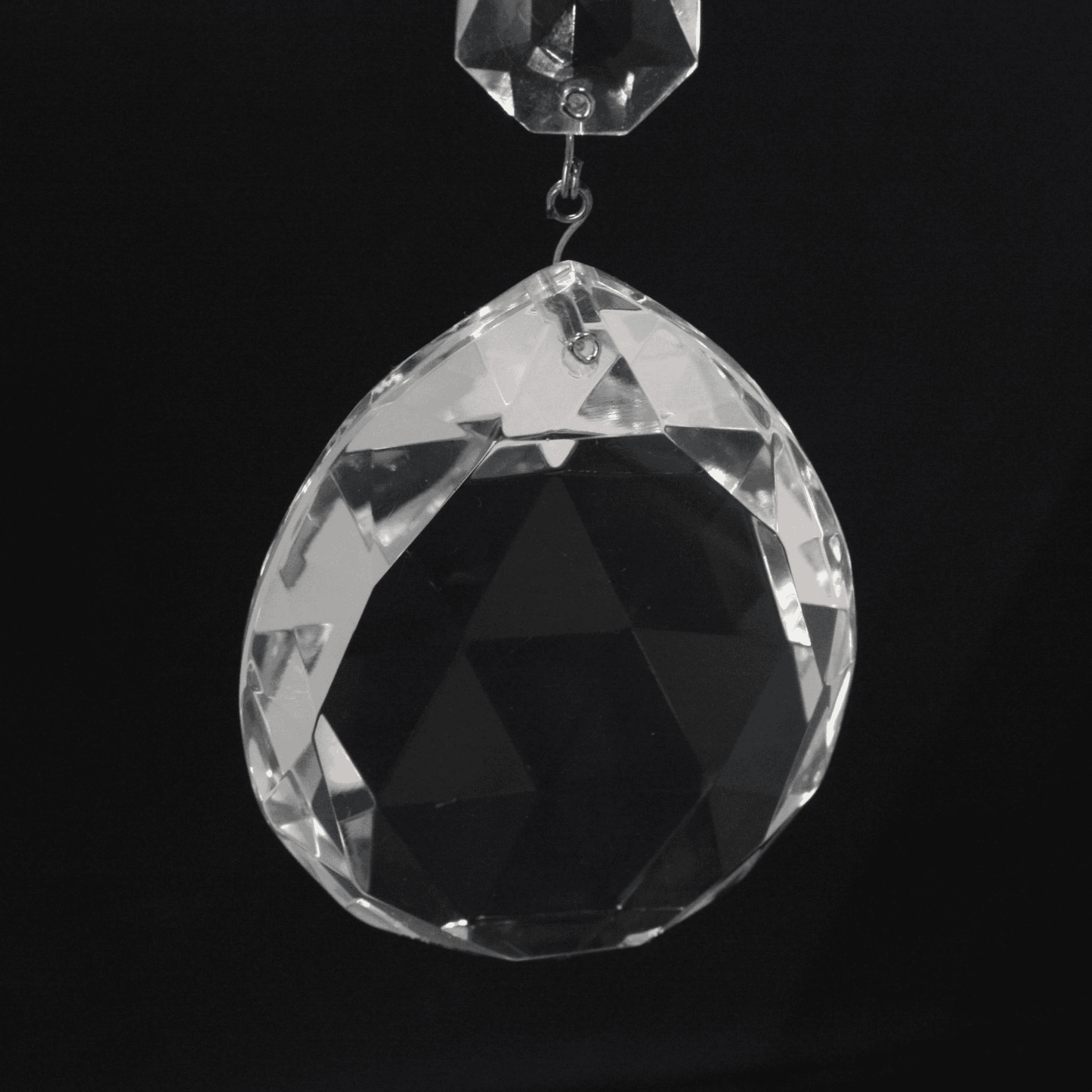 Czech Crystal Teardrop w/ Top Bead