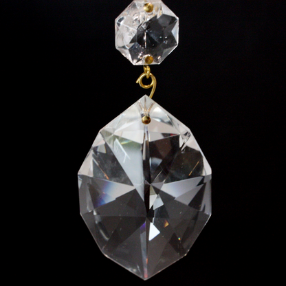 Turkish Crystal Radiant Cut Prism w/ Top Bead