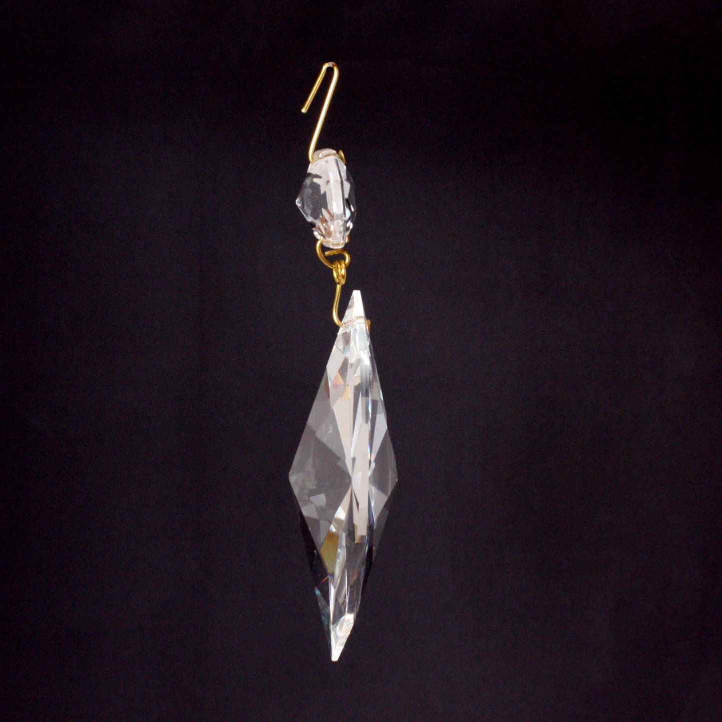 Turkish Crystal Radiant Cut Prism w/ Top Bead