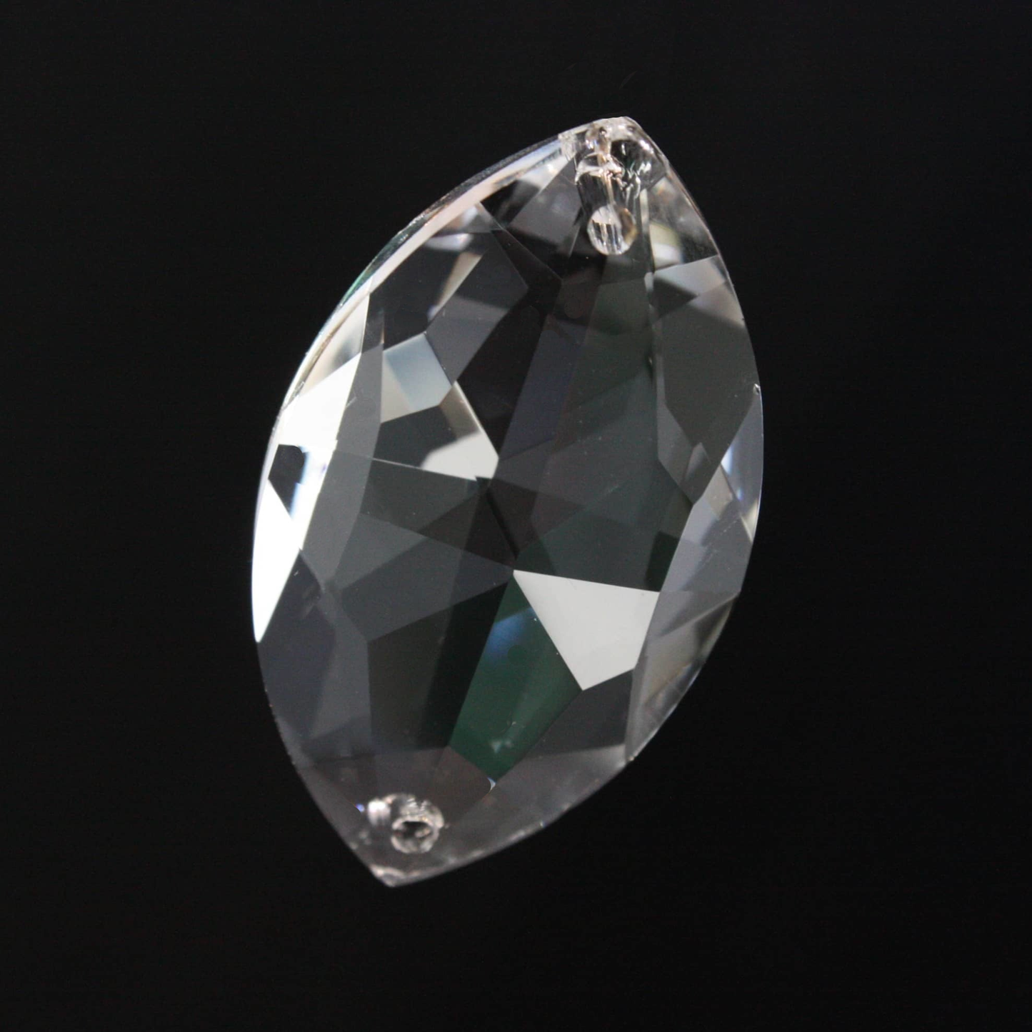 Turkish Crystal 38mm 2-Hole Oval Teardrop