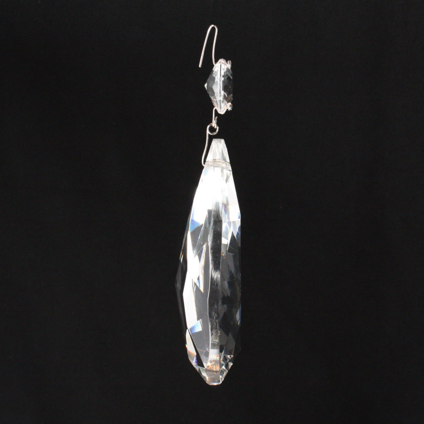 Czech Crystal Teardrop w/ Top Bead