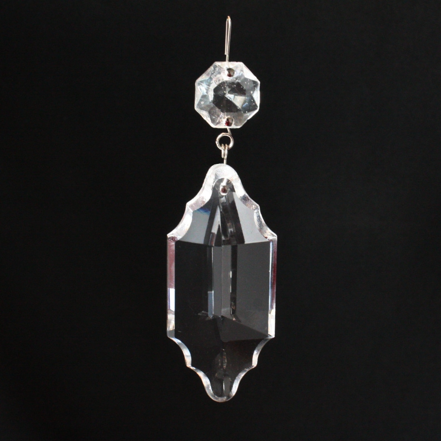 Turkish 3" Crystal Pendalogue w/ Top Bead