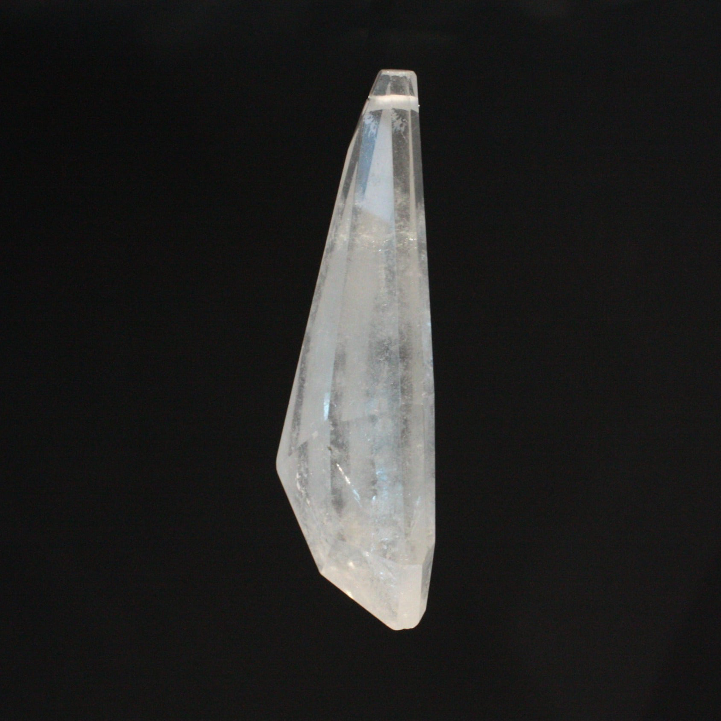 4" Rock Crystal Half Cut Coffin Prism (Blemished)