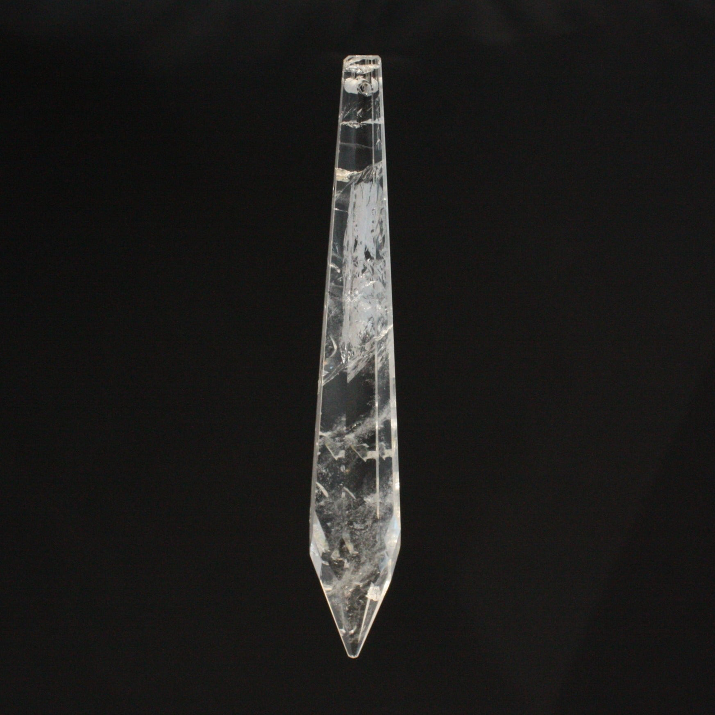 5" Rock Crystal U-Drop