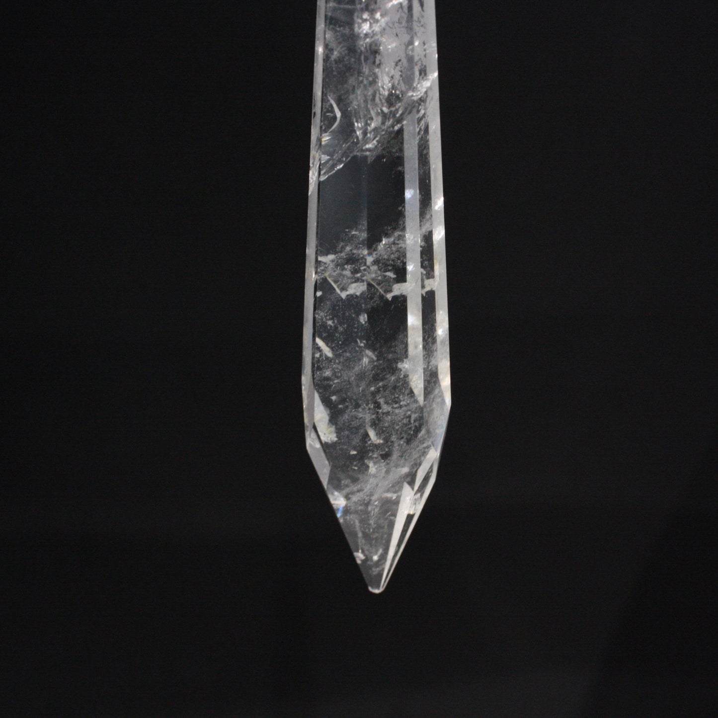 5" Rock Crystal U-Drop