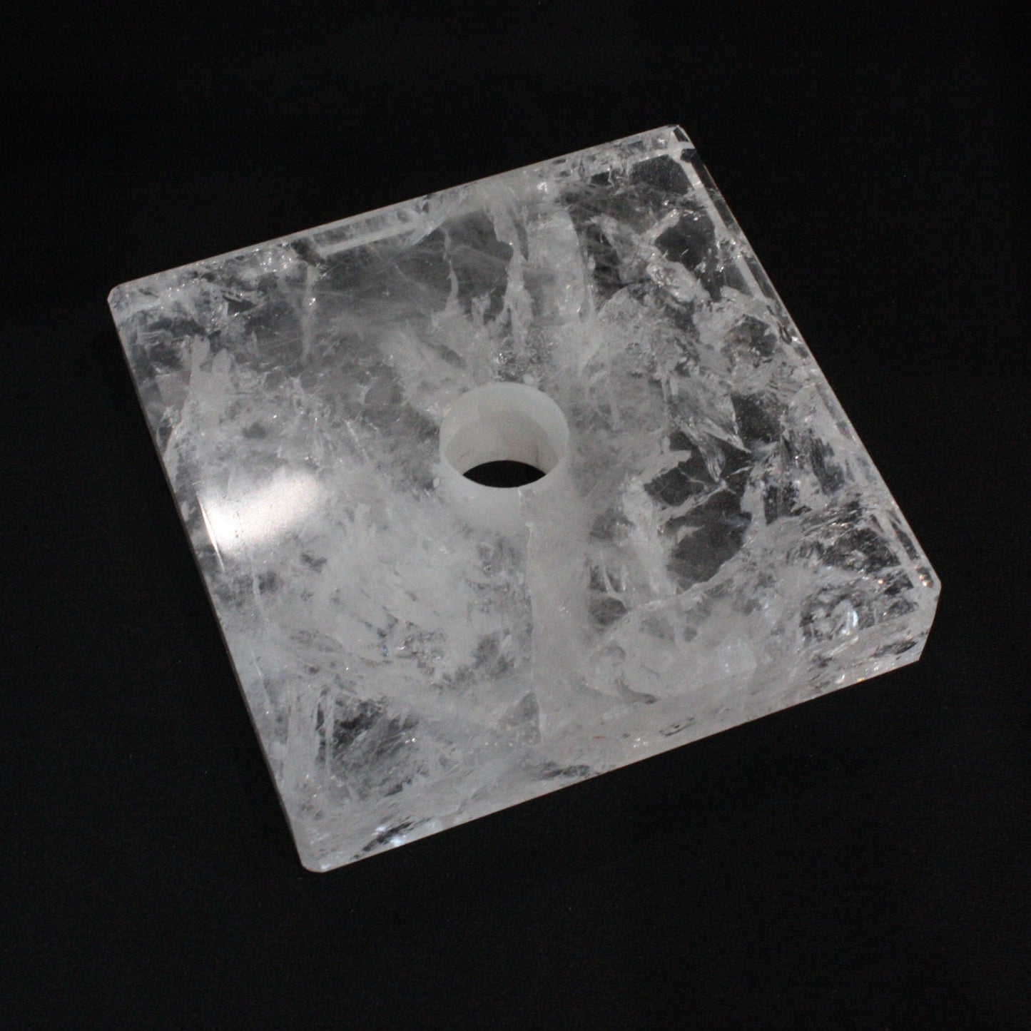 Rock Crystal Square Base