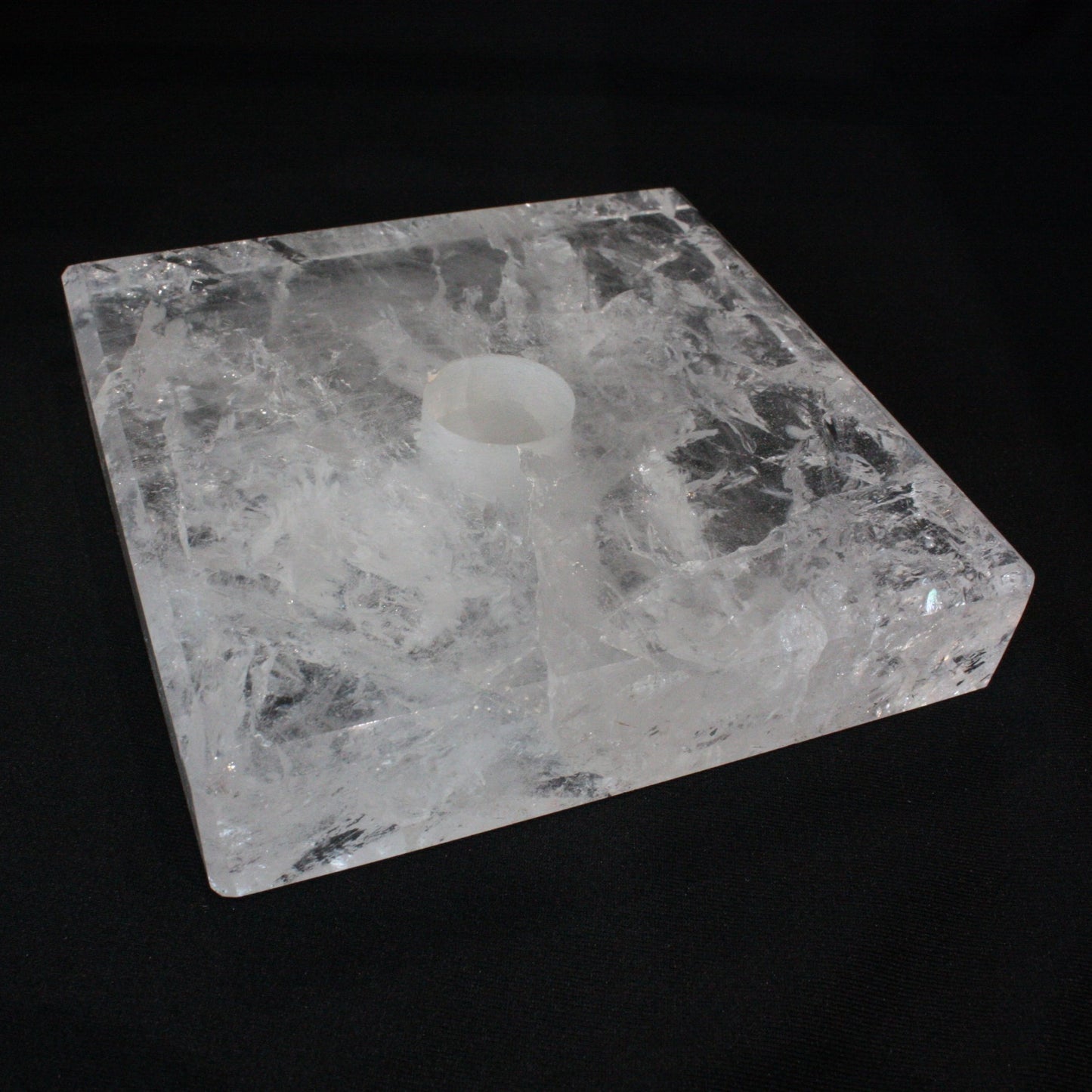 Rock Crystal Square Base