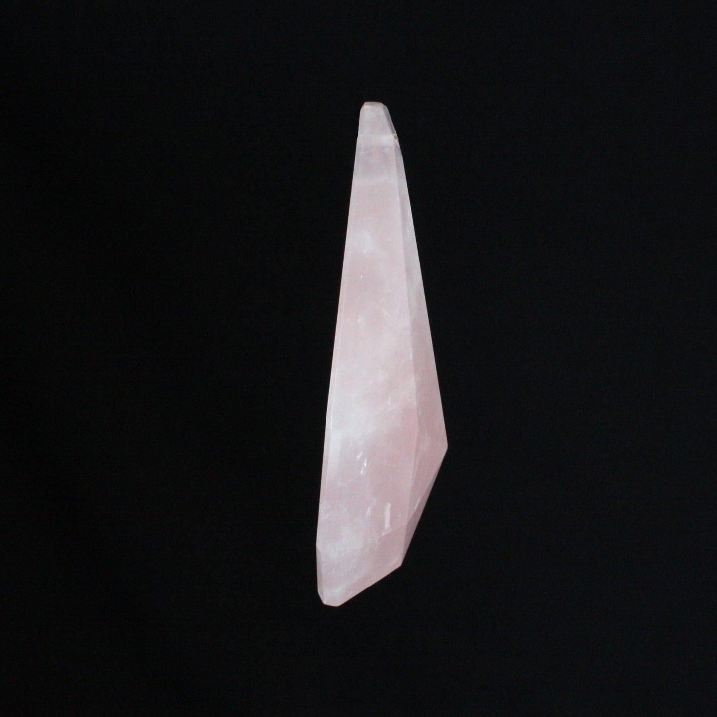 89mm Rose Quartz Half Cut Coffin Prism