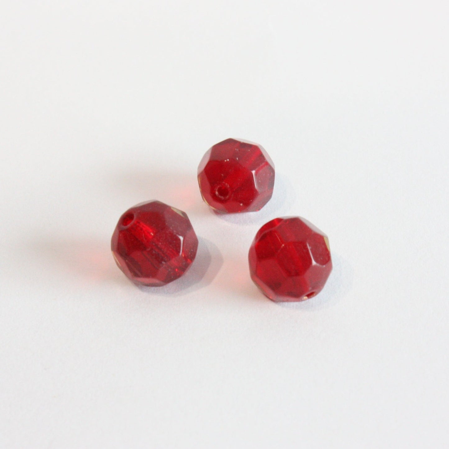 10mm Colored Faceted Round Bead (Pack of 10)