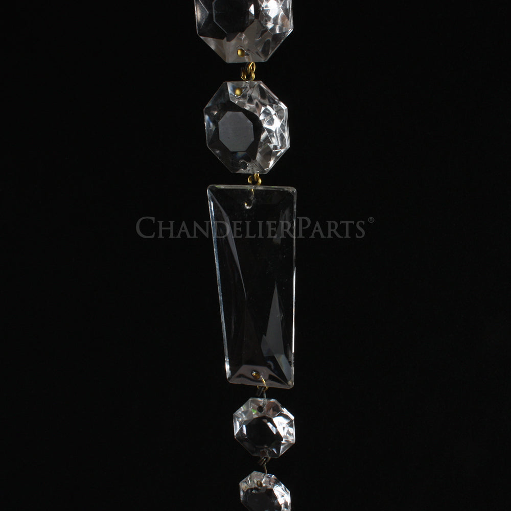 Clear Italian Graduated Basket Chains