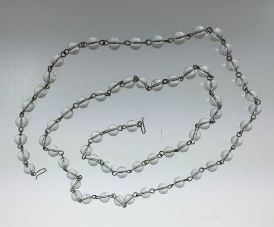 SPECIAL : 36", 8mm Smooth Round Bead Chain, (chrome pinning)