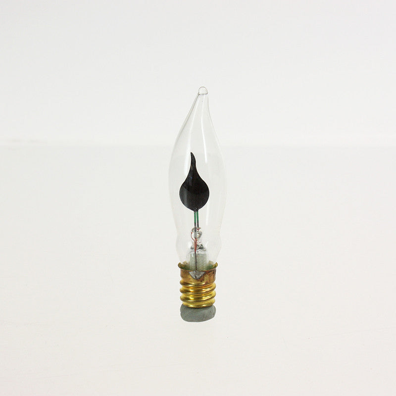 3 Watt Flicker Flame Petite Turn Tip Bulb, Candelabra Base