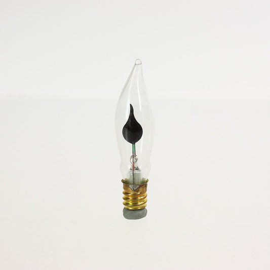 3 Watt Flicker Flame Petite Turn Tip Bulb, cb<br> (Each)