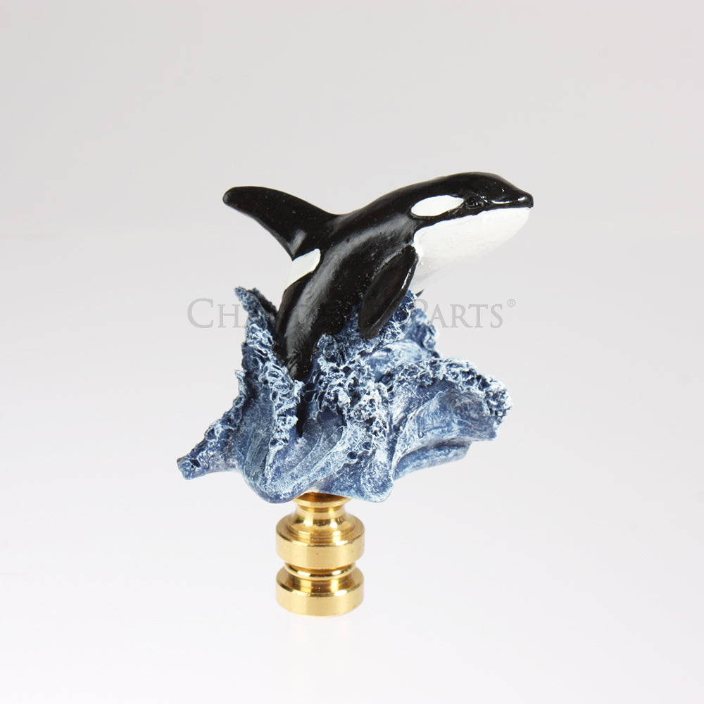 Jumping Whale Finial