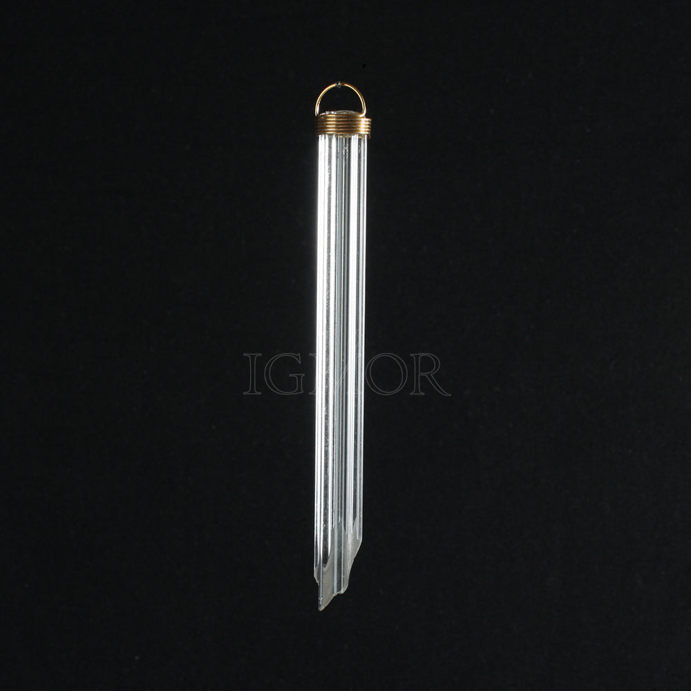 4" Czech Angled Fluted Drop (Blemished)