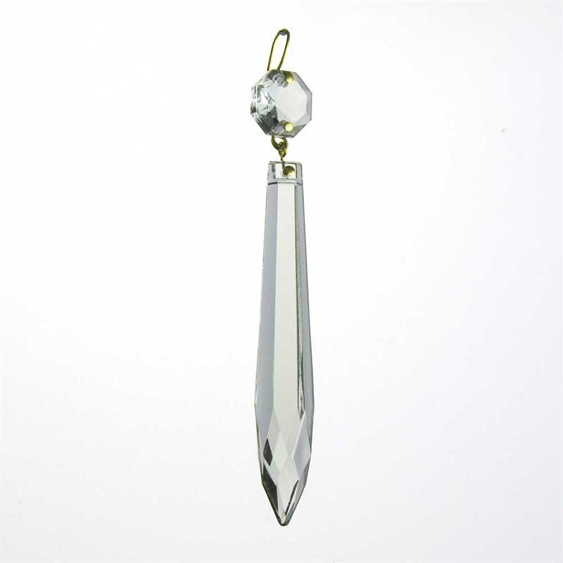 3" Light Smoke U-Drop w/ Top Bead (Blemished)