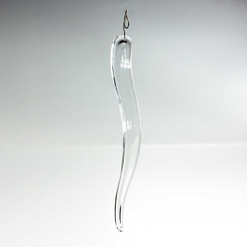 5" Colored Murano Glass Wave Dangle