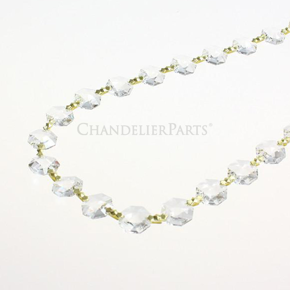 SWAROVSKI STRASS®<BR> 41" 14mm Crystal Octagon Chain