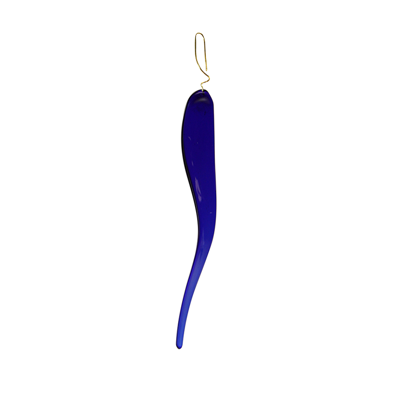 5" Colored Murano Glass Wave Dangle