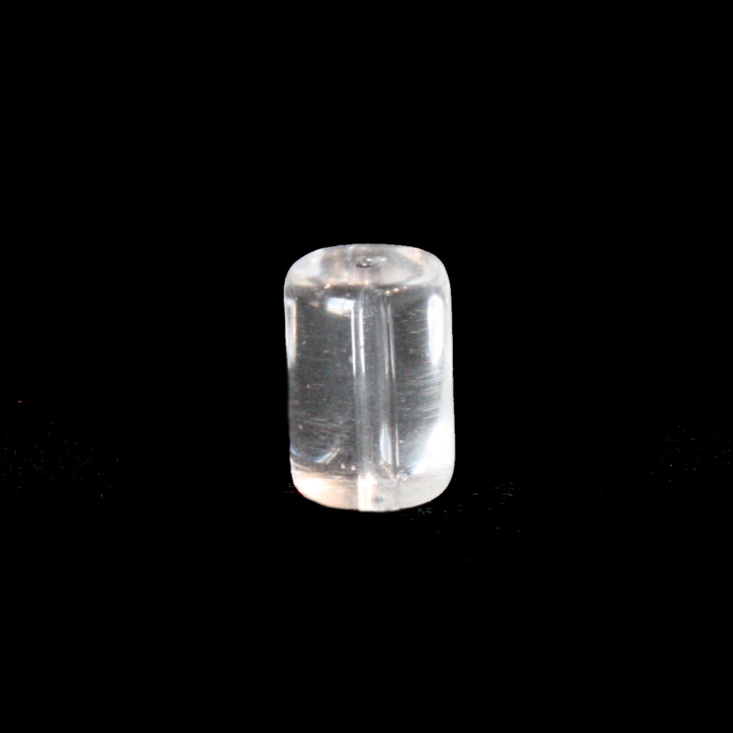 Clear Barrel Bead