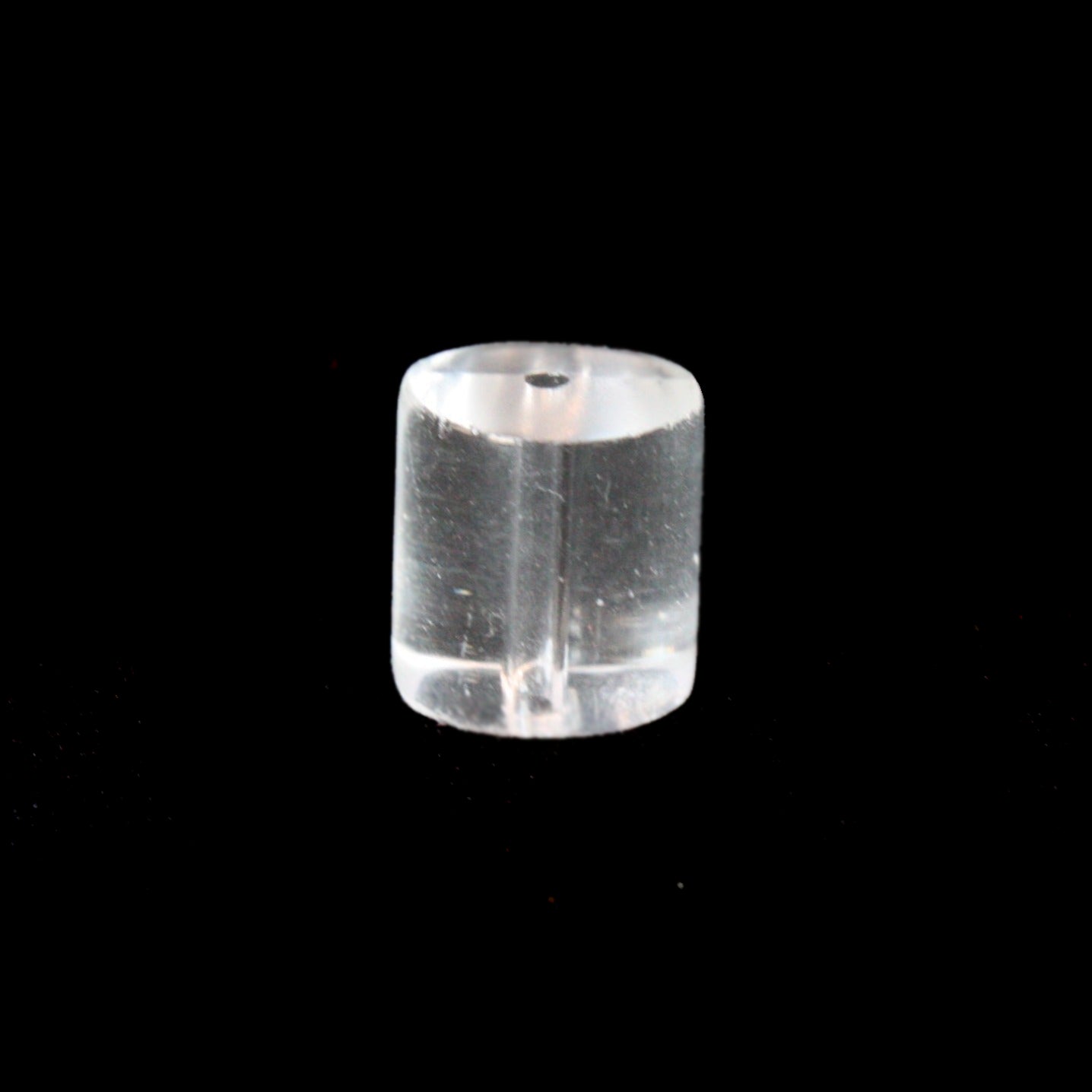 Clear Barrel Bead