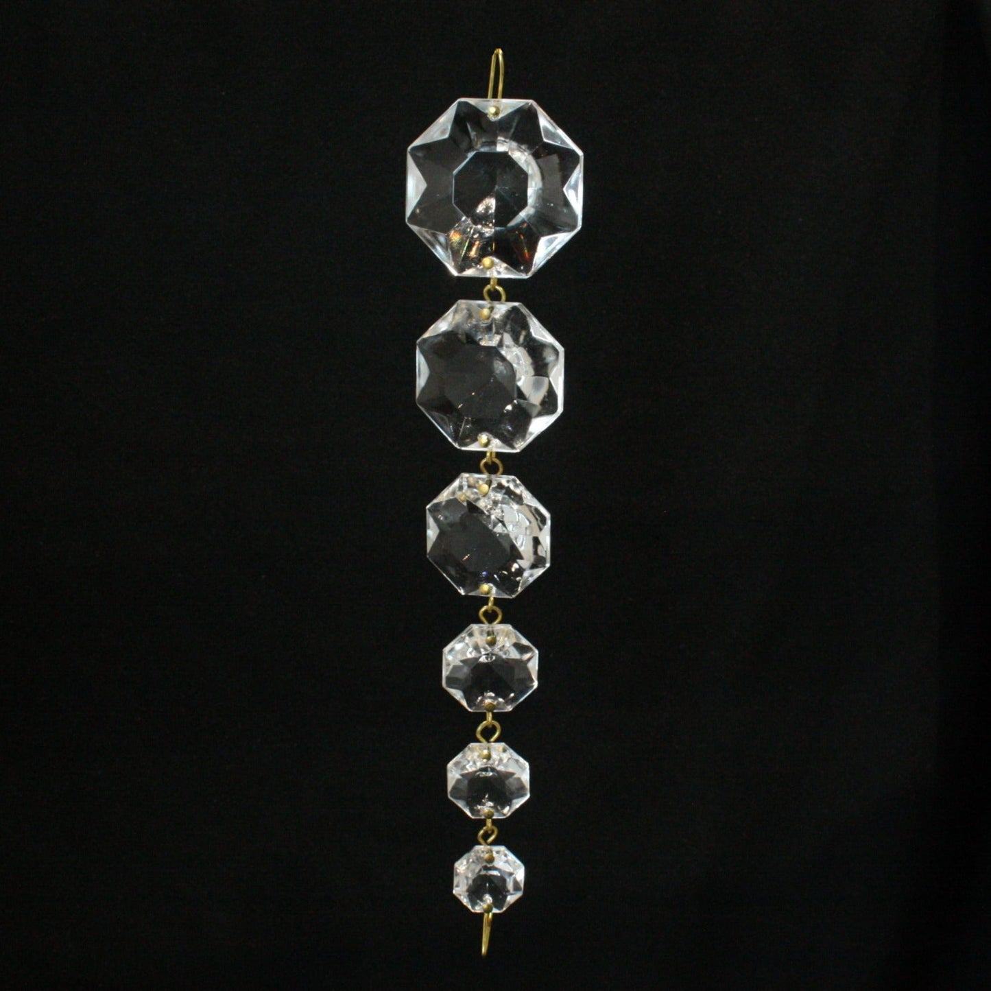 Clear 32mm-14mm Graduated Octagon Chain