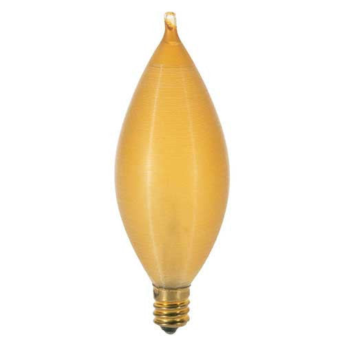 Silk Essence Gas Light Bulbs, Candelabra Base