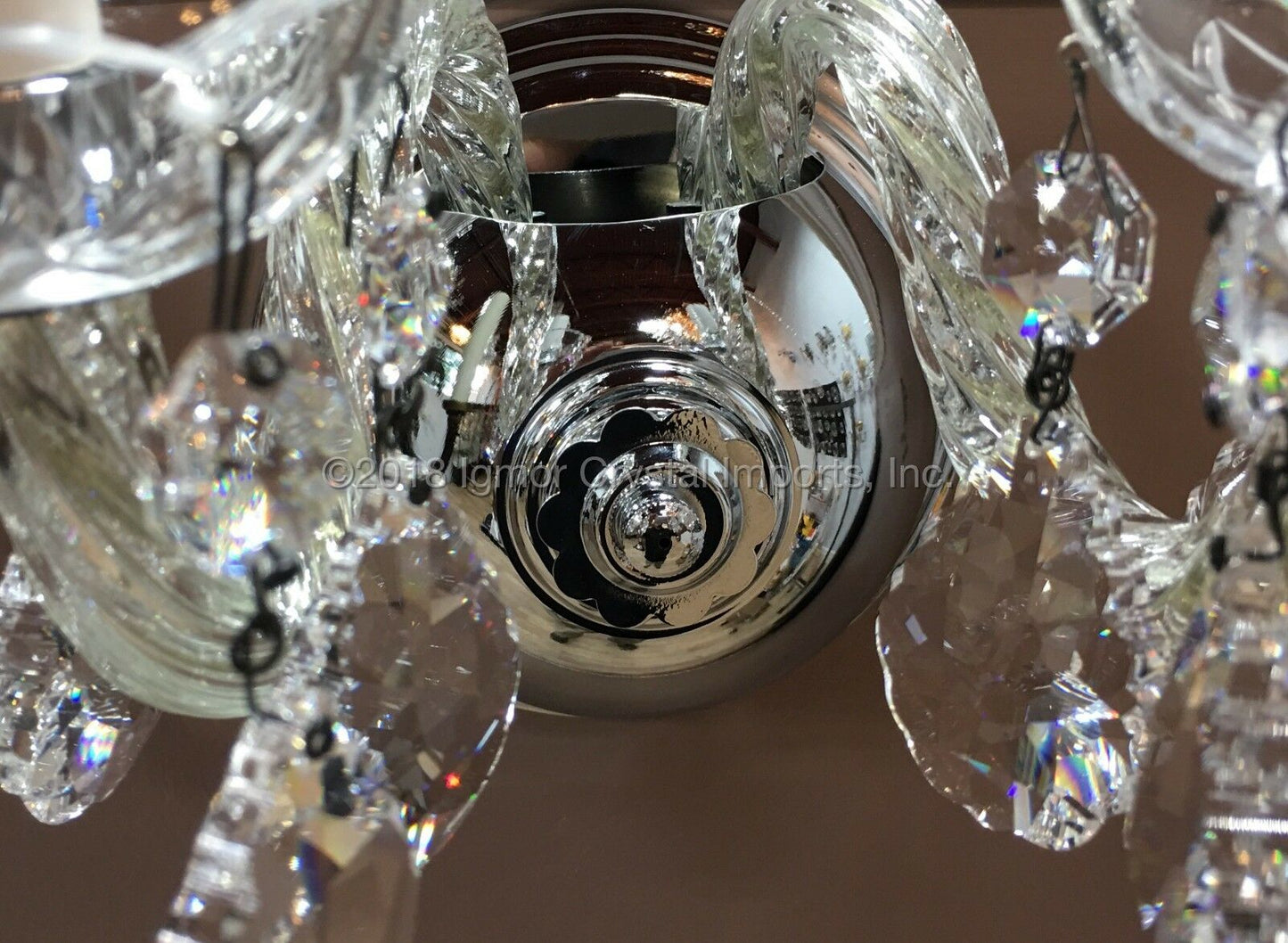 6" x 4-1/8" Chrome Wall Sconce