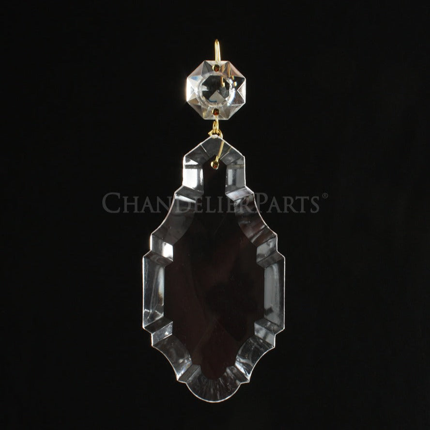 Czech Crystal Pendalogue w/ Top Bead