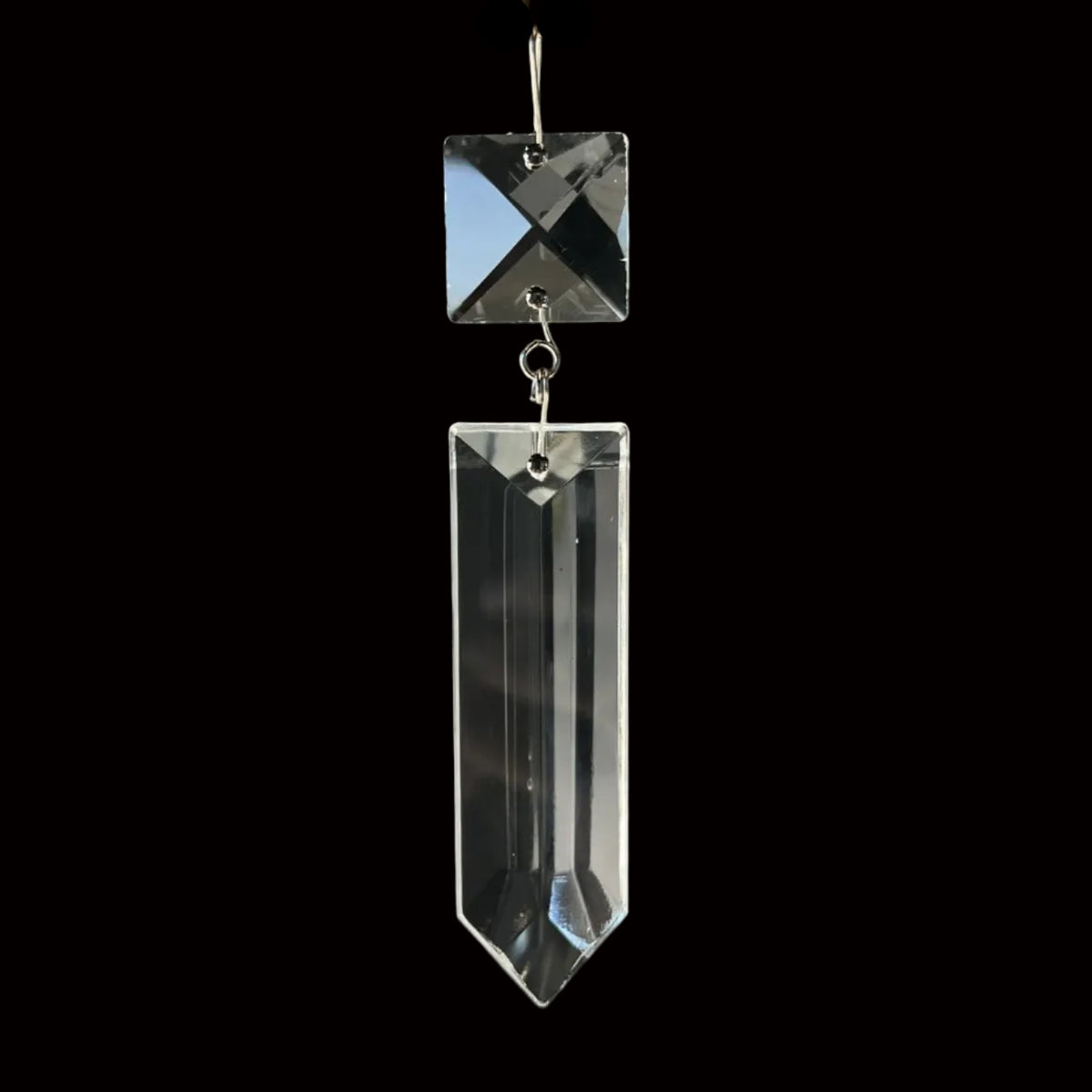 3" Clear Colonial Prism w/ Top Square