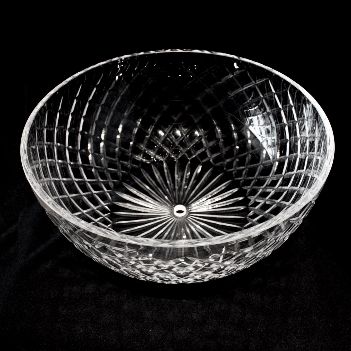 12" No Pin Czech Crystal Bowl