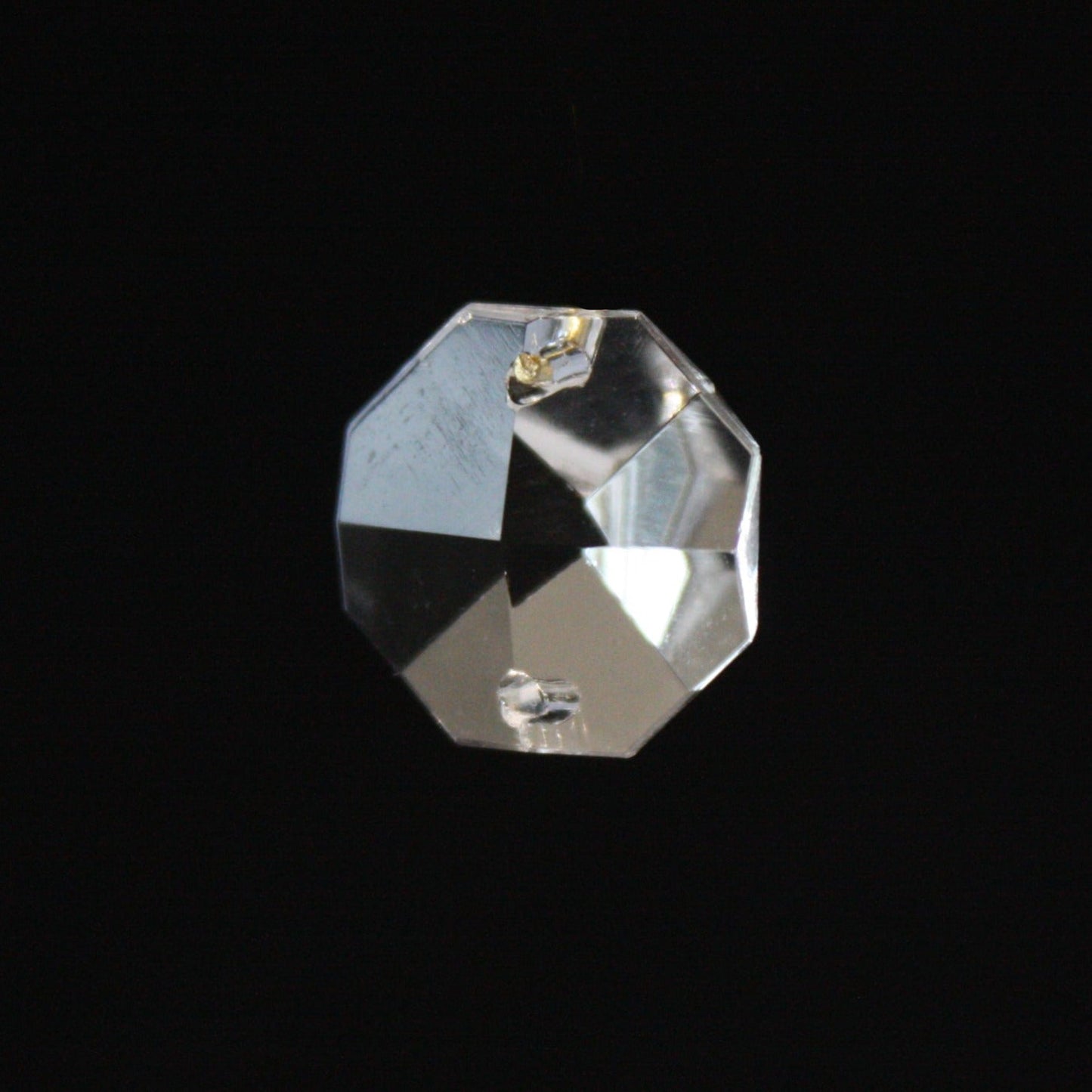 14mm Clear 2-Hole Octagon