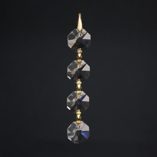 14mm Leaded Crystal Octagon Chains, Various Options