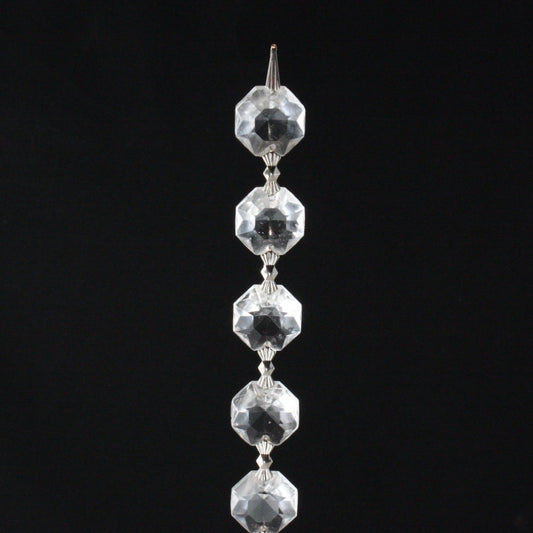 39" 16mm Clear Italian Octagon Chain