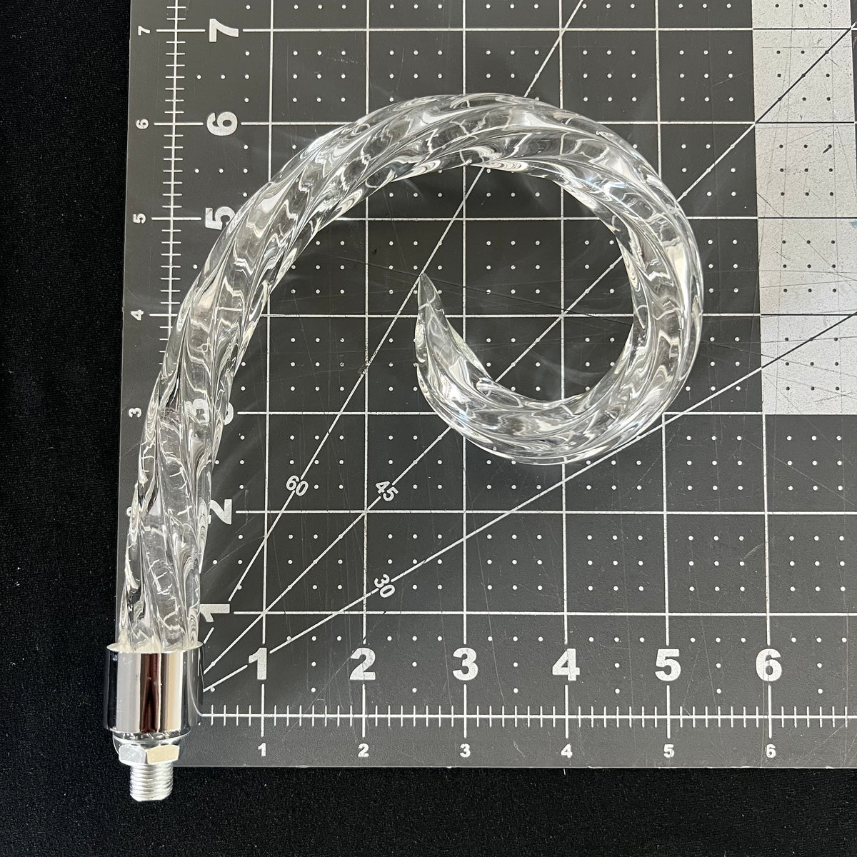 Rope Scroll, Chrome Ferrule