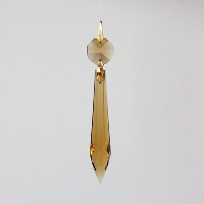 2-1/2" Colored U-Drop w/ Top Bead, Gold Bow Tie & Hanger