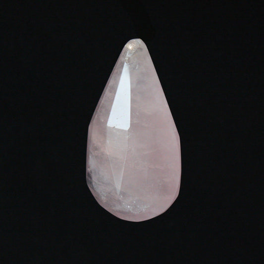 2" Rose Quartz Full Cut Teardrop